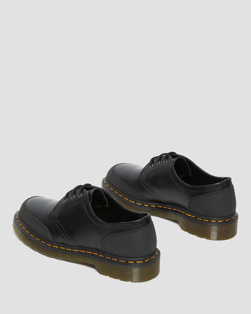 Men's Dr Martens 1461 Guard Panel Leather Oxfords Shoes Black | AU 592LIS